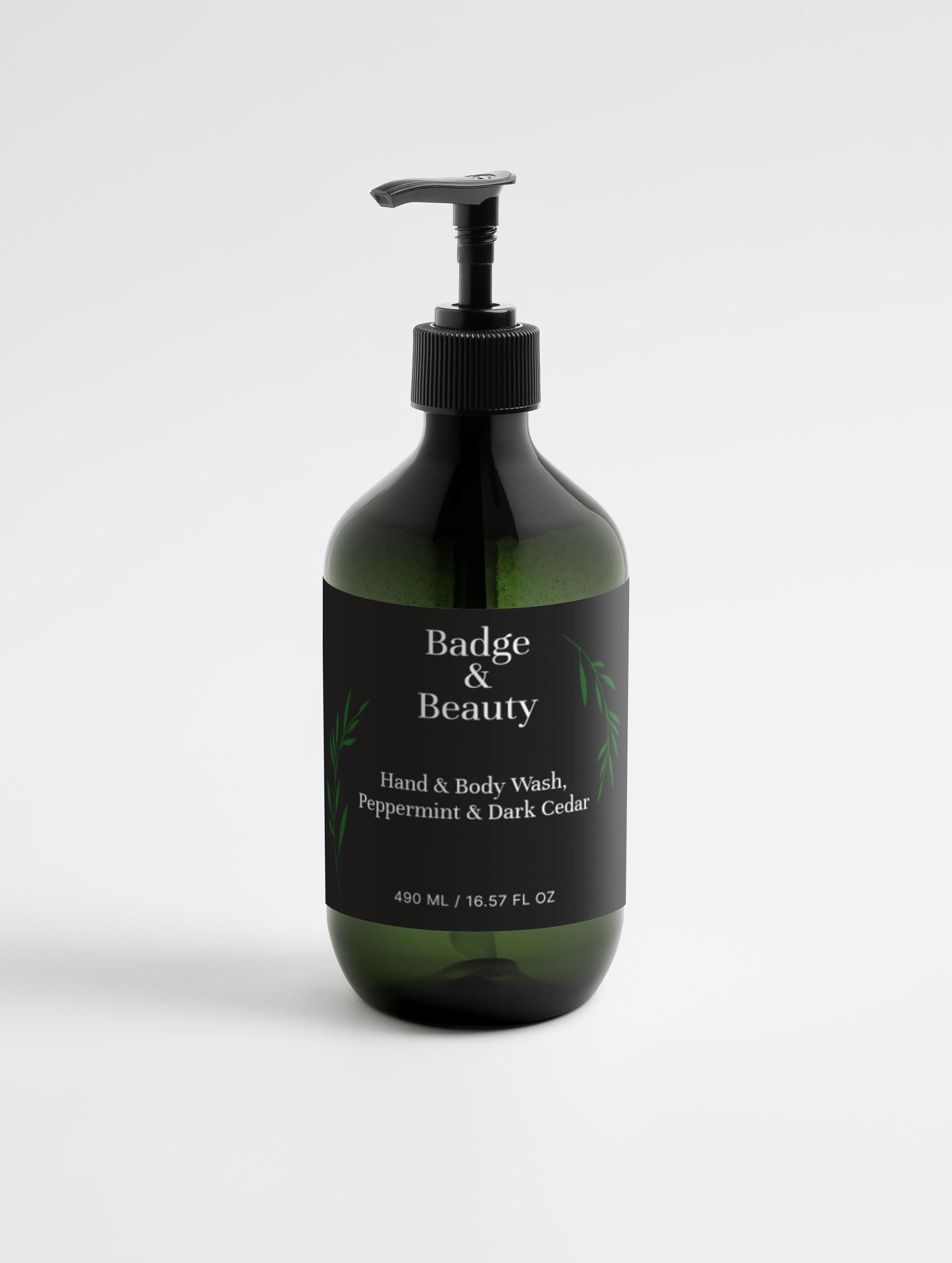 Hand & Body Wash - Scent Peppermint & Dark Cedar
